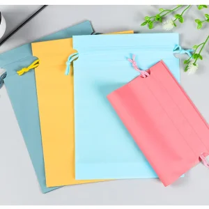 Multicolor PE Pouches Drawstring Bag