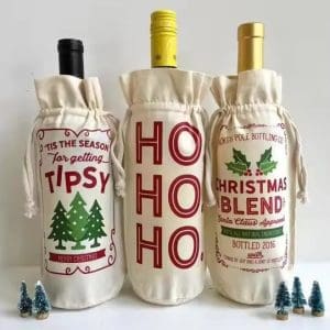 Cotton Pouches Wine Gift Bags