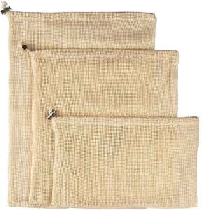 Reusabe Cotton Pouches Mesh Bag For Fruit Storage (1)